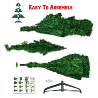 Umjetno božićno drvce s metalnim postoljem, jednostavno sastavljanje, zeleno