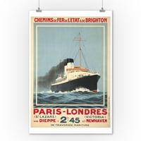 Pariz - Londres - Versailles Vintage Poster France C