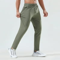 Muške tanke ledene svile vanjske hlače za trčanje fitness joga trening hlače brzo sušenje hlača xxxxl