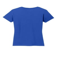 Ženska majica s izrezom i kratkim rukavima u obliku slova U, veličina do 3 inča u obliku slova U, u obliku slova