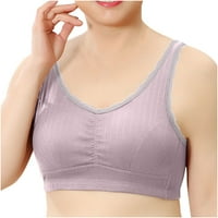 Sportski grudnjaci plus veličine za žene mekane udobne čipkaste majice bez rukava za trčanje, vježbanje, kućno