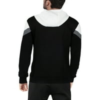 Muški lagani sportski džemper s kapuljačom s kapuljačom za vježbanje u teretani i trčanje, sportska majica s patentnim