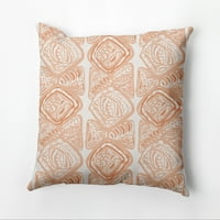 Jednostavno Daisy Cowry Cluster Dekorativni jastuk za bacanje, naranča