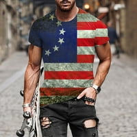 AAYOMET MUŠKARCI 4. srpnja Košulja Mi The Peoples USA majica u nevolji američke zastave Patriotski kratki rukavi