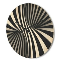 Dizajnirati 'jednobojna spirala' Moderni drveni zidni sat