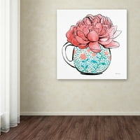Zaštitni znak likovne umjetnosti 'Cvjetni čajnici I' Canvas Art by Beth Grove