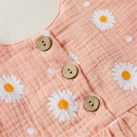 Asashitenel djevojke tratinčice cvjetna odjeća za odjeću odijelo za malu djecu bebe bez rukava ruffled ruffy tenk