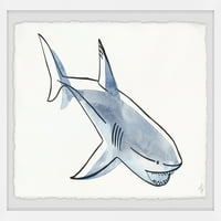Marmont Hill Swimming Shark uokvirena zidna umjetnost, 24.00 1.50