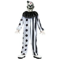 Zabavni ubojica Clown Crni Halloween Zastrašujući kostim, veliki dječaci muško dijete