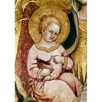 Posterazzi s Madonom s djetetom-detalj Taddea di Bartola C. 1362-C. tiskanje talijanskih plakata-u