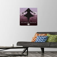 Comics Comics-grimizna vještica-minimalistički zidni poster s gumbima, 14.725 22.375