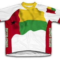 Ženski biciklistički dres s kratkim rukavima s zastavom Gvineje Bissau-Veličina 2 inča