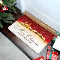 Podna prostirka s božićnim printom prostirka za ulazna vrata obrub kućna prostirka za kupaonicu prostirka za ulazna