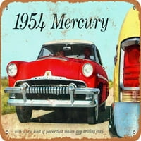 Metalni znak - Mercury Automobili - Vintage Rusty Look 2