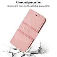 Mantto za Samsung Galaxy kućište od 5 g novčanika, PU kože s dugim utora za karte s kaiševima mekim TPU unutarnjim