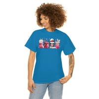 FamilyLoveShop LLC Valentine Nurse Majice za kavu, košulja za posadu za medicinske sestre, majica za kupanje srca,