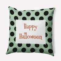 26 26 Jednostavno Daisy Halloween Haropt Halloween točkica Poliester Accent Pillow, Mint Green Qty 1