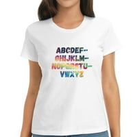 Obrazovanje pokreće kreativnost natrag u školske poklone košulje kratkih rukava za žene - elegantna grafička majica