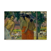 Zaštitni znak likovna umjetnost 'Tri tahitske žene' platno umjetnost Paul Gauguin
