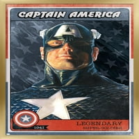 Comics of comics - zidni Poster Captain America map, 14.725 22.375