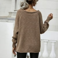 + Ženski zimski džemper na rasprodaji ženski pulover za jesen / zimu s okruglim vratom pleteni preveliki džemper