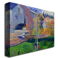 Zaštitni znak Fine Art Brittany Pejzaž - David Mill 1894 Canvas Art by Paul Gauguin
