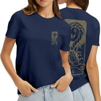 Ženske košulje održiva Odjeća Ženska ljetna majica U donjem rublju, Slatke široke majice s grafičkim printom,