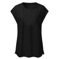 Ženski vrhovi ženska modna ležerna majica s majicama s kratkim rukavima Pulover Tops za manje darove za manje