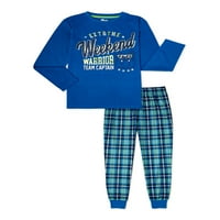 Spavanje na It Boys bmj varsity joggers set pidžama, 2-komad, veličina 6-14