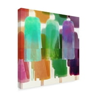 Zaštitni znak likovne umjetnosti 'Popsicles 2' platnena umjetnost u boji pekara