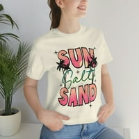 Sunčana sol i pijesak, ljetna majica s rodno neutralnom tematikom
