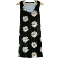 Ženske Ležerne haljine s cvjetnim printom u donjem rublju, ljetne haljine Za plažu, kratke sundresses bez rukava