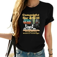 Ženska majica U donjem rublju, smiješna, sarkastična, za kampiranje, cool ženska majica s grafičkim printom-savršena