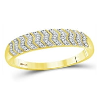 Čvrsto žuto zlato od 10 karata, njegov i njezin okrugli dijamantni grozd koji odgovara paru od tri prstena, vjenčani