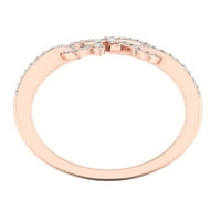 Imperial 1 6CT TDW Diamond 10K ružičasti zlatni prsten