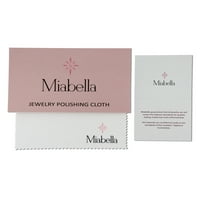 Miabella Women's 1- Carat T.G.W. Morganite & White Topaz & Carat T.W. Dijamant 10kt ružičasto zlato crossover