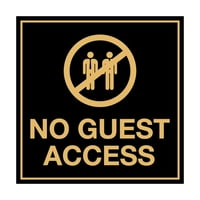 Znak zabranjen ulaz gostima - Mali