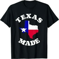 Majica s crvenom, bijelom i Plavom zastavom države Teksas i ponosom države Teksas, crna, 2.