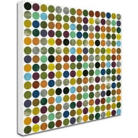 Zaštitni znak likovna umjetnost Rustikalni krugovi 125 Canvas Art by Michelle Calkins