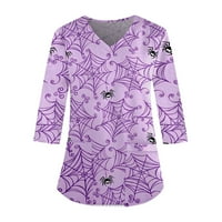 Novi dolazak ženskih bluza za Noć vještica majice s rukavima za žene majice s grafičkim printom za Noć vještica