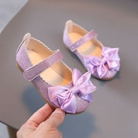 Sandale za djevojčice sa šljokicama, plesne cipele, pojedinačne dječje cipele, princezine cipele s mašnom, dječje