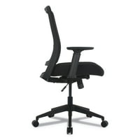 Multifunkcionalna stolica Serije A. D., Može izdržati opterećenje do 10 kg, crno sjedalo, crni naslon, crna baza