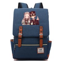 Bzdaisy kvadratni ruksak s dizajnom kopča za remen za 15 '' Laptop-WC-a vezana za WC-a Hanako-kun tema unise za