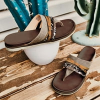 Dizajnerske sandale za žene, Japanke, modne ljetne ravne cipele, ženske planinarske sandale sa supinatorom, smeđa