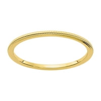 Žuti zlatni prsten koji se može graditi s sitnozrnatim karatom