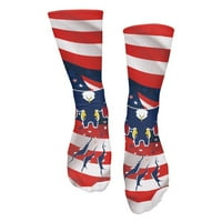 Binant Store atletske čarape čarape američke zastave čarape za performanse ženskih muškaraca puni jastuk vlage