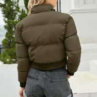 Srednje težine pune patentne jakne jakna bez jakne bez kapuljača ženke zip up jakna s jednim bregavim vitkim kaputom