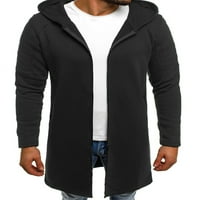 Muški dugi rukavi ležerna jakna s kapuljačom jakna s kaputa Slim Fit kardigan zip up Hoodies Sportske dukserice