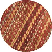 Moderni tepisi za sobe okruglog presjeka u apstraktnoj smeđoj boji, okrugli 7 inča