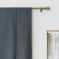 Termički izolirana gusta zavjesa-rimska zavjesa za kupaonicu u sivoj boji s vezicama za mali prozor, Djevojačka